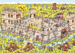 Plenty Gifts Tekening|1000-1499<Waar is Wally - Ridder aanval - leg- en zoekpuzzel van 1000 stukjes