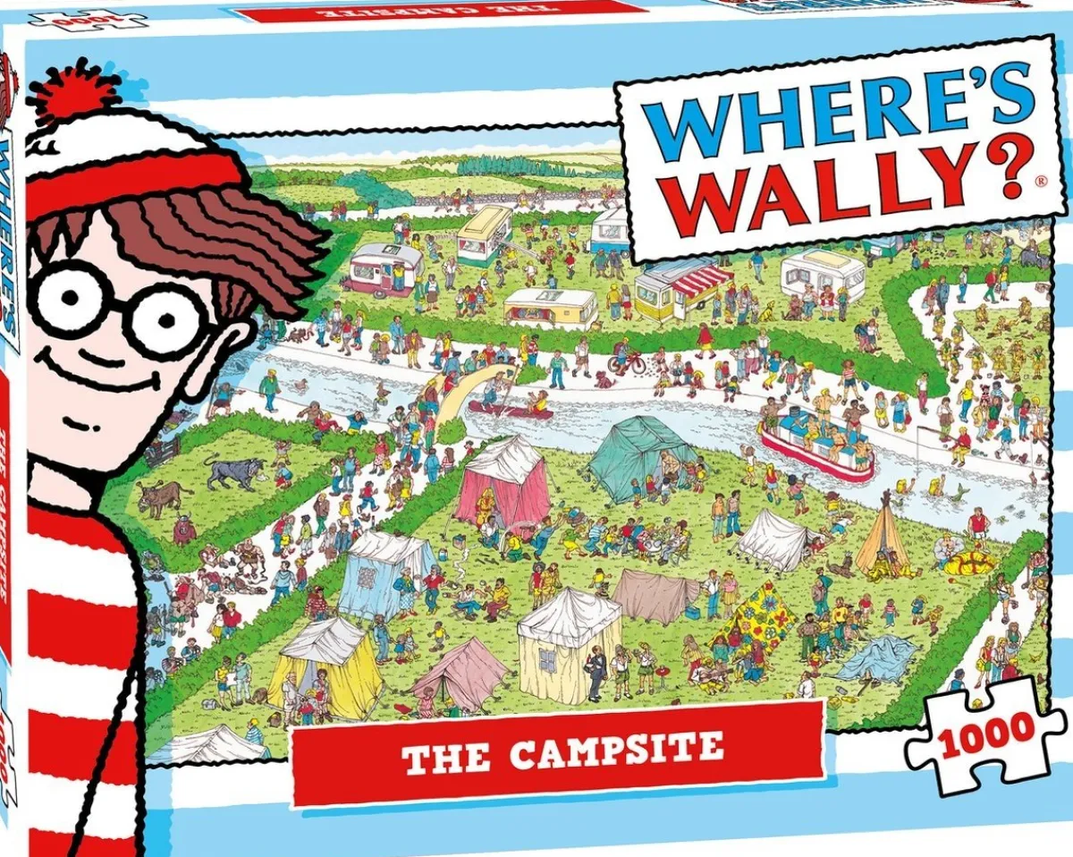 Plenty Gifts Tekening|1000-1499<Waar is Wally - De Camping - leg- en zoekpuzzel van 1000 stukjes