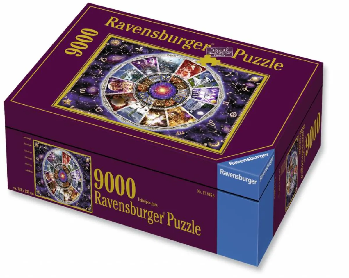 Ravensburger Astrologie & Wereldkaarten|2000 En Meer<Astrologie - legpuzzel van 9000 stukjes