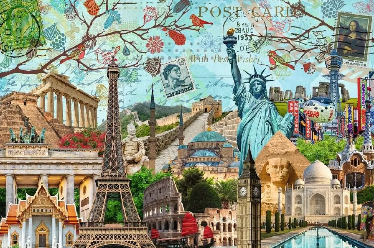 Ravensburger Kunst En Cultuur|Landschappen<Big City Collage - puzzel van 5000 stukjes