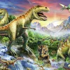 Kinderen Ravensburger Dieren|Legpuzzels<Bij de dinosaurussen - 100 stukjes XXL