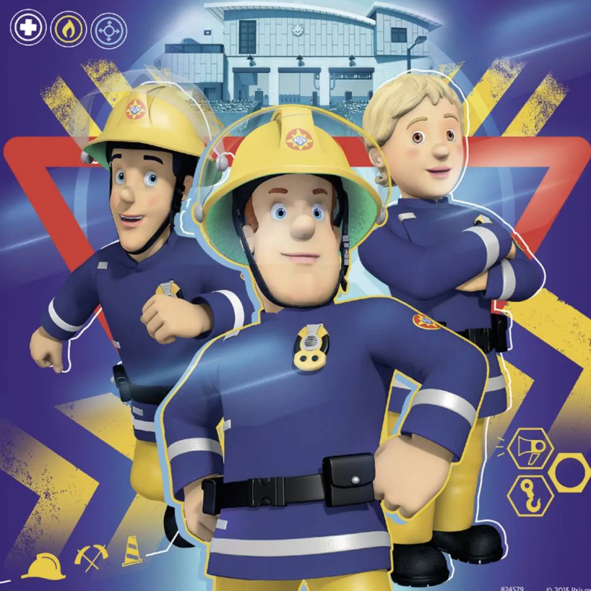 Kinderen Ravensburger Disney, Pixar, Marvel|Legpuzzels<Bij gevaar Brandweerman Sam roepen - 3 x 49 stukjes