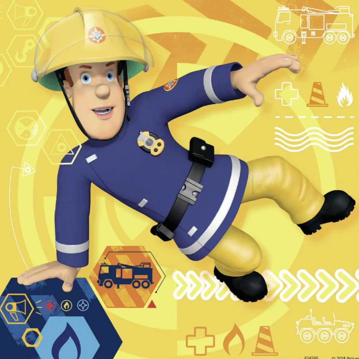 Kinderen Ravensburger Disney, Pixar, Marvel|Legpuzzels<Bij gevaar Brandweerman Sam roepen - 3 x 49 stukjes