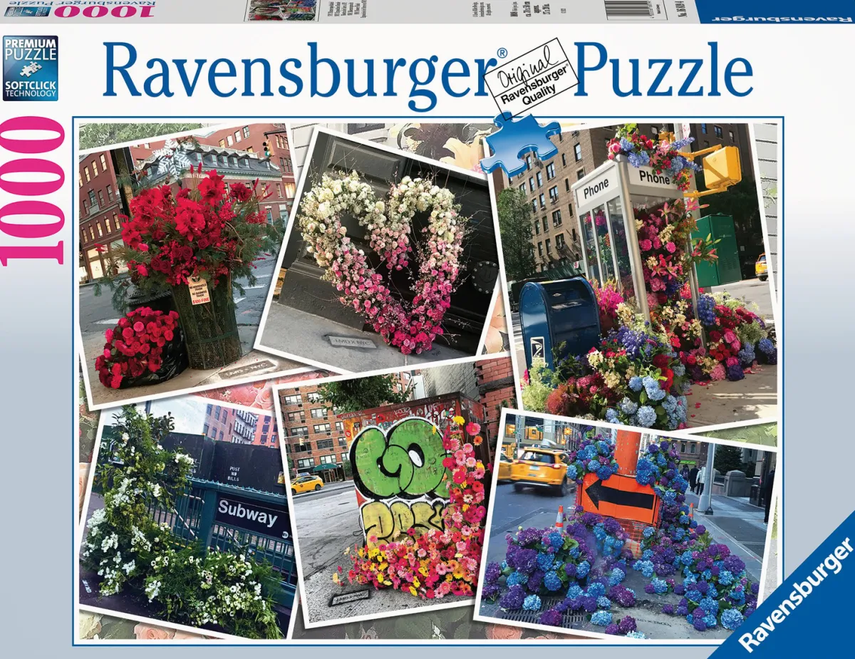 Ravensburger Steden En Gebouwen|1000-1499<Bloemenpracht in New York - puzzel van 1000 stukjes