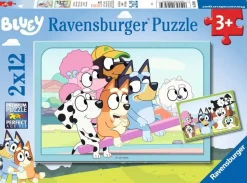 Kinderen Ravensburger Disney, Pixar, Marvel|Legpuzzels<Bluey - 2 puzzels van 12 stukjes