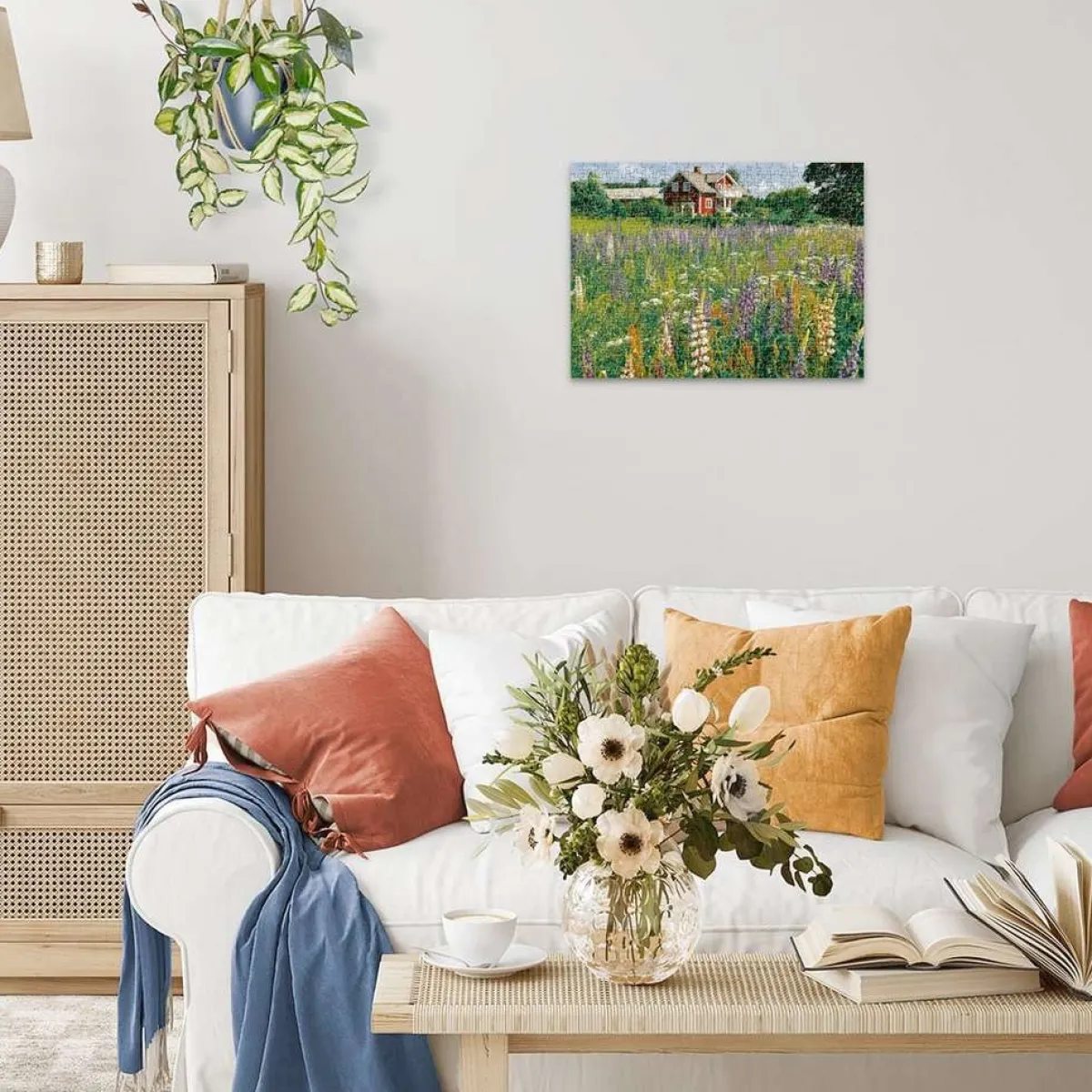 Kinderen Ravensburger Landschappen|Steden En Gebouwen<Boerderij in Zweden - puzzel van 500 stukjes