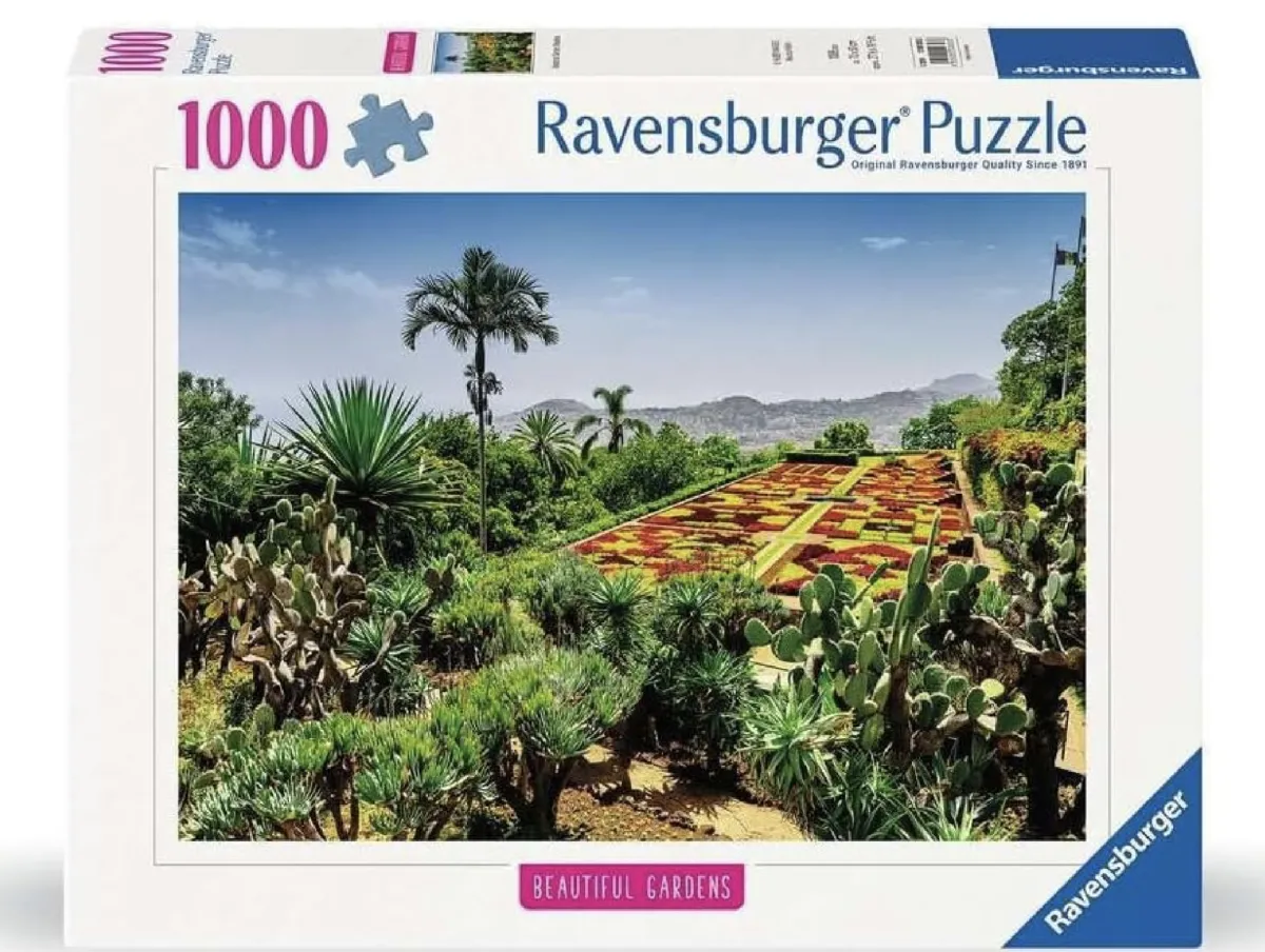 Ravensburger Tekening|1000-1499<Botanische Tuinen - Madeira - puzzel van 1000 stukjes