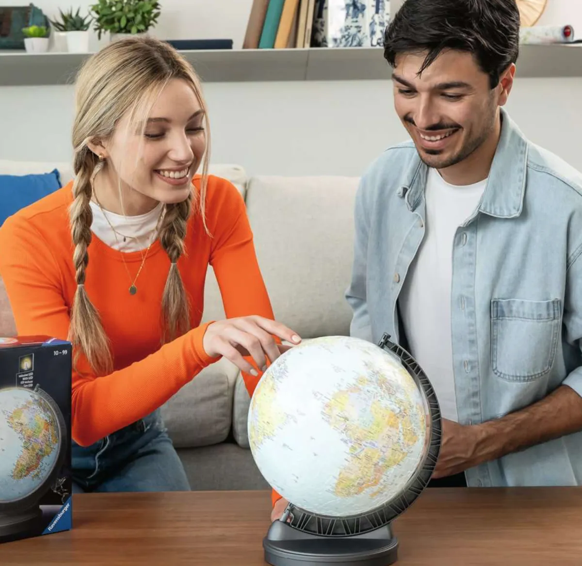 Kinderen Ravensburger 3d Puzzels|Astrologie & Wereldkaarten<De aarde - wereldbol - 540 stukjes