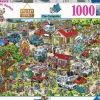 Ravensburger Tekening|Steden En Gebouwen<De Camping - Ray Nicholson - puzzel van 1000 stukjes