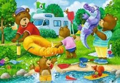 Kinderen Ravensburger Tekening|Legpuzzels<De Familie Beer op Kamp - 2 puzzels van 24 stukjes