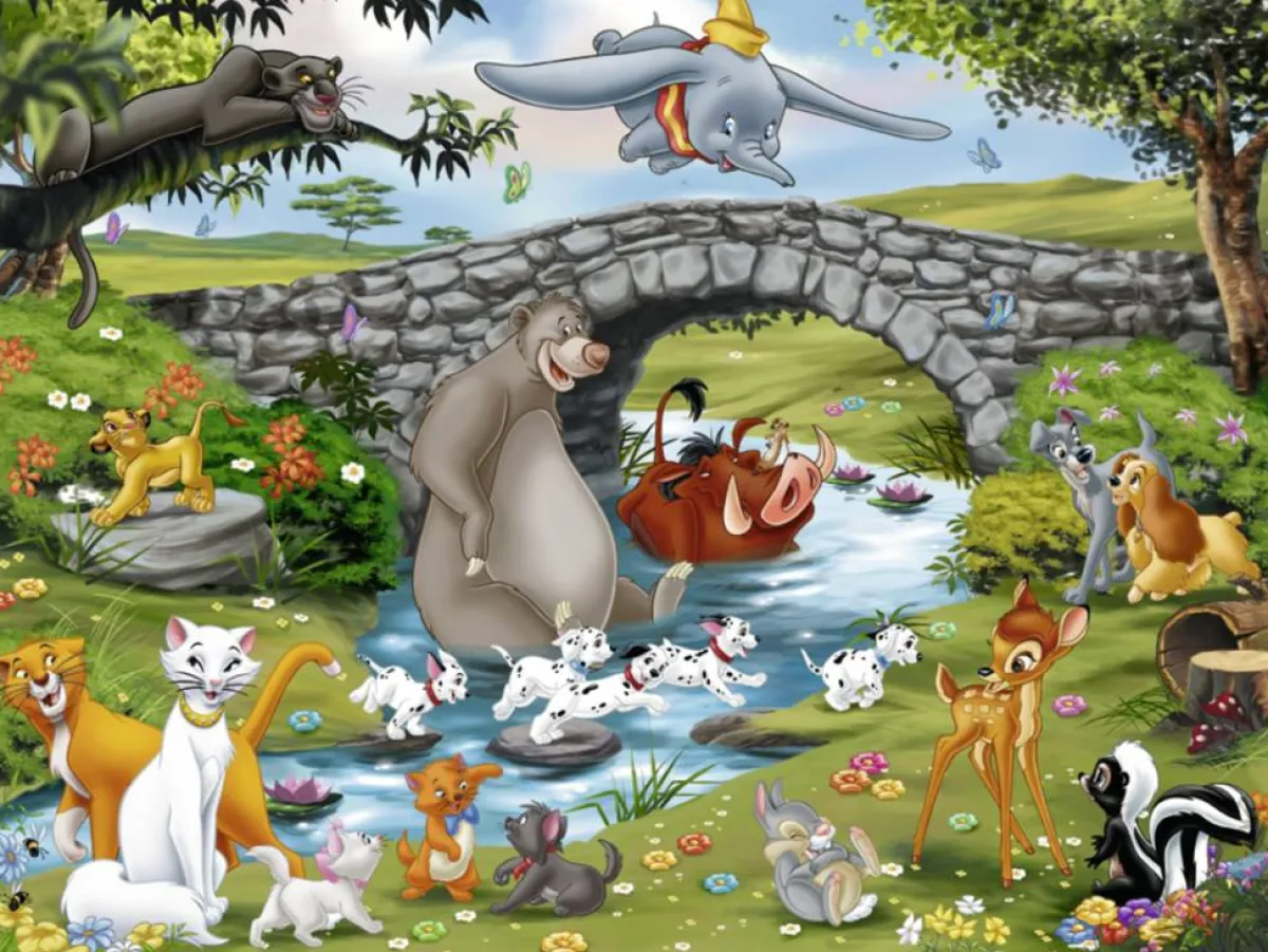 Kinderen Ravensburger Disney, Pixar, Marvel|Legpuzzels<De grote Disney familie - 100 stukjes XXL
