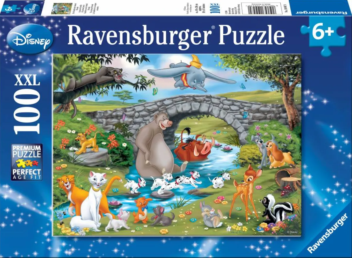 Kinderen Ravensburger Disney, Pixar, Marvel|Legpuzzels<De grote Disney familie - 100 stukjes XXL