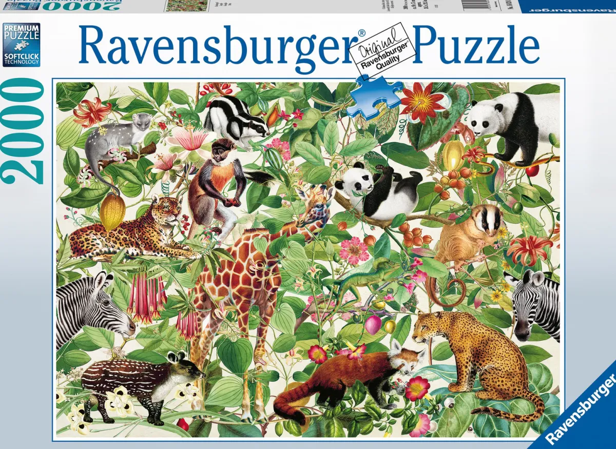 Ravensburger Fantasy|Dieren<De Jungle - puzzel van 2000 stukjes