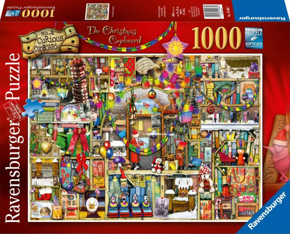 Ravensburger Tekening|1000-1499<De kast van Kerstmis - puzzel van 1000 stukjes