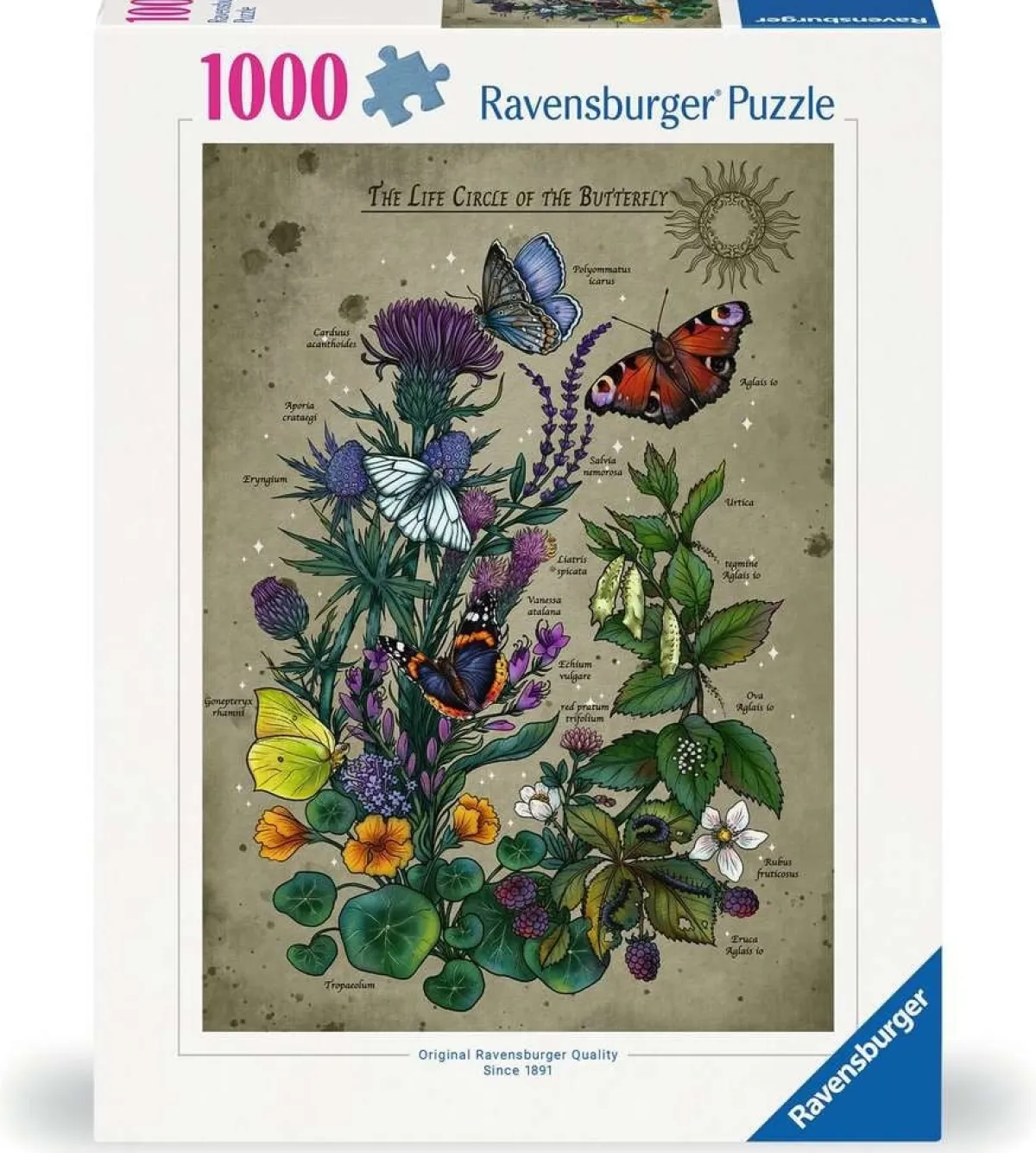 Ravensburger Dieren|1000-1499<De Vlinder - puzzel van 1000 stukjes