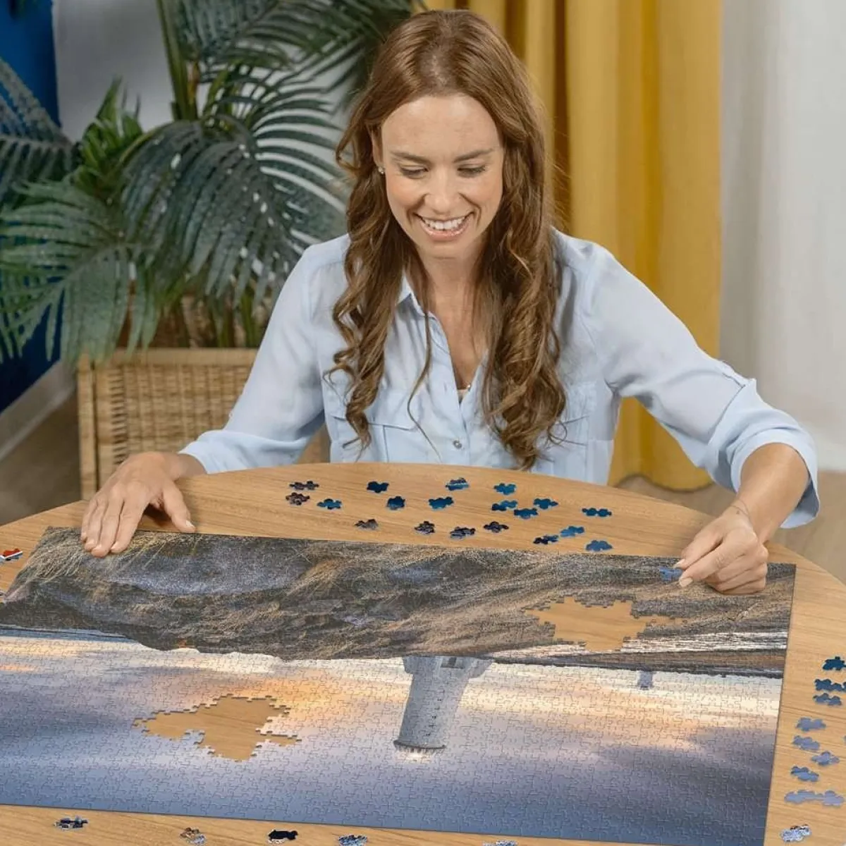 Ravensburger Landschappen|1500-1999<De vuurtoren van Akranes - Ijsland - puzzel van 1500 stukjes