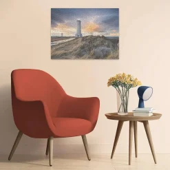 Ravensburger Landschappen|1500-1999<De vuurtoren van Akranes - Ijsland - puzzel van 1500 stukjes