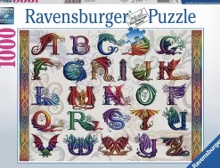 Ravensburger Fantasy|1000-1499<Drakenalfabet - puzzel van 1000 stukjes