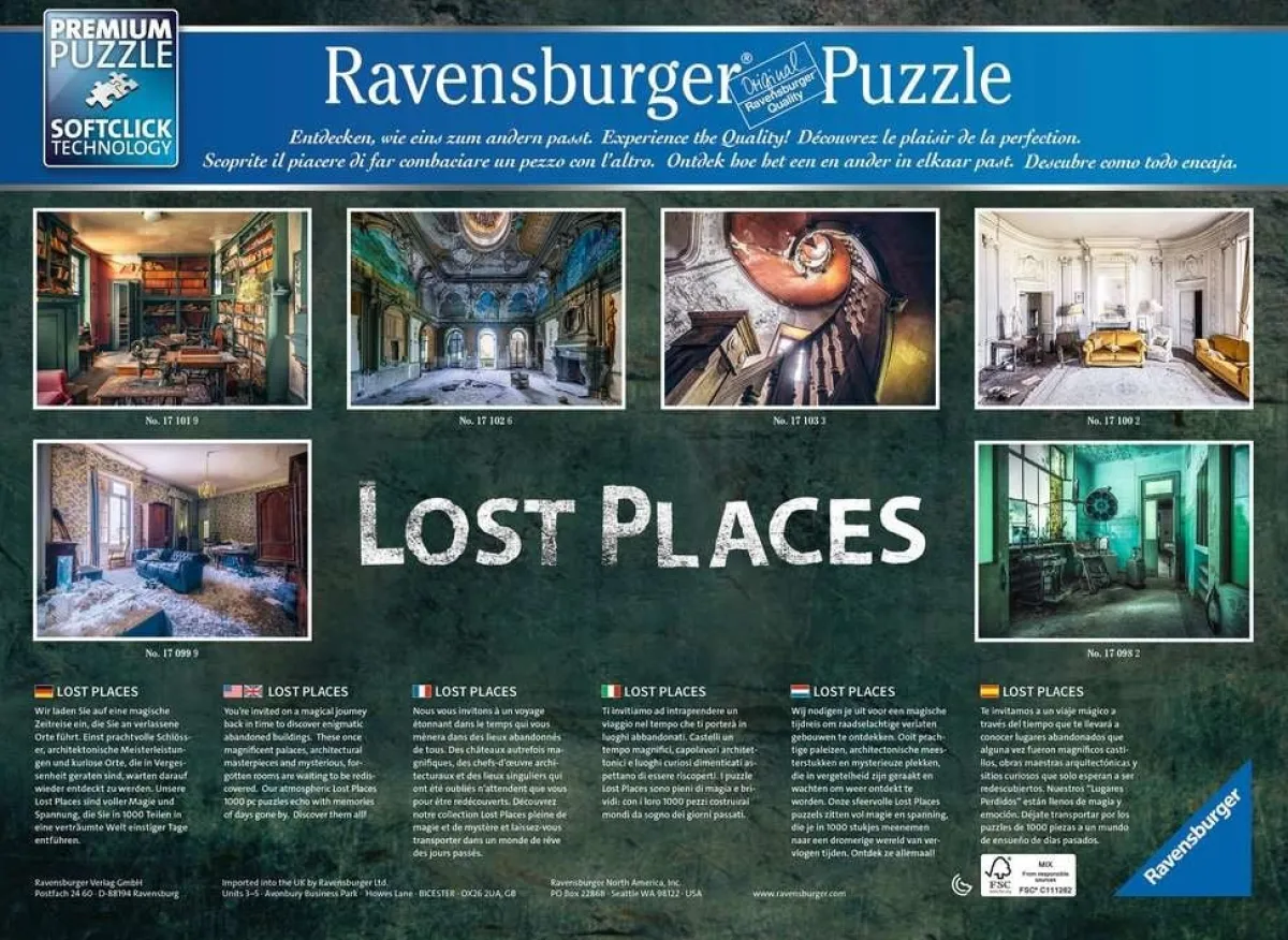 Ravensburger Steden En Gebouwen|1000-1499<Dreamy - Lost Places - 1000 stukjes