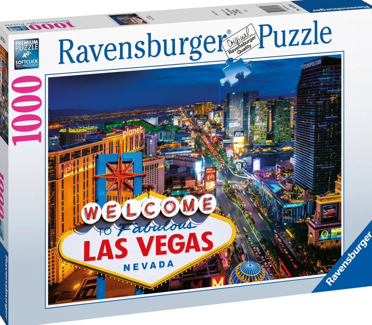 Ravensburger Steden En Gebouwen|1000-1499<Fabulous Las Vegas - Legpuzzel van 1000 stukjes