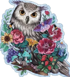 Kinderen Ravensburger Speciale Vorm|Dieren<Geheimzinnige Uil - Houten Contourpuzzel - 150 stukjes