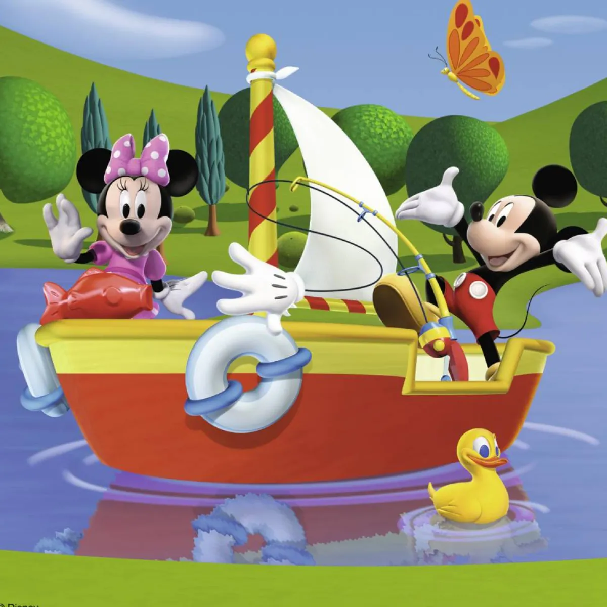 Kinderen Ravensburger Disney, Pixar, Marvel|Legpuzzels<Iedereen houdt van Mickey - 3 x 49 stukjes