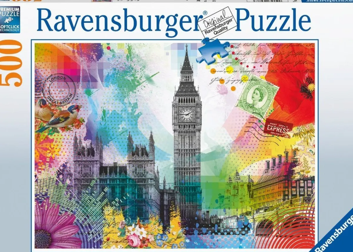 Kinderen Ravensburger Tekening|Dieren<Kaartje uit London - puzzel van 500 stukjes