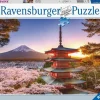 Ravensburger Landschappen|Steden En Gebouwen<Kersenbloesem bij de Fuji berg, Japan - puzzel van 1000 stukjes