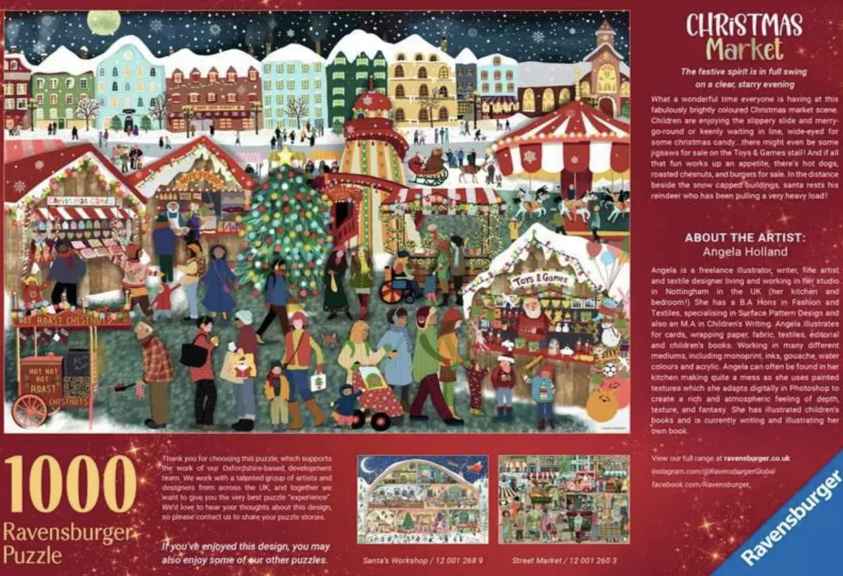 Ravensburger Kunst En Cultuur|1000-1499<Kerstmarkt - puzzel van 1000 stukjes