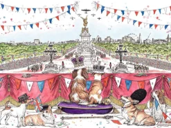 Ravensburger Tekening|Steden En Gebouwen<King Charles' Coronation Carpers - puzzel van 1000 stukjes