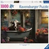 Ravensburger Fantasy|1000-1499<Koe in bad - puzzel van 1000 stukjes