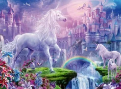 Kinderen Ravensburger Legpuzzels|100-499<Koninkrijk van de Eenhoorns (glitter) - puzzel van 100 stukjes