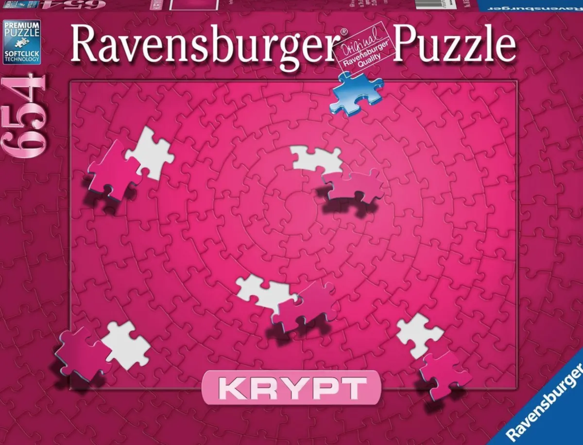 Ravensburger Speciale Vorm|Breinbrekers<Krypt - PINK - 654 stukjes