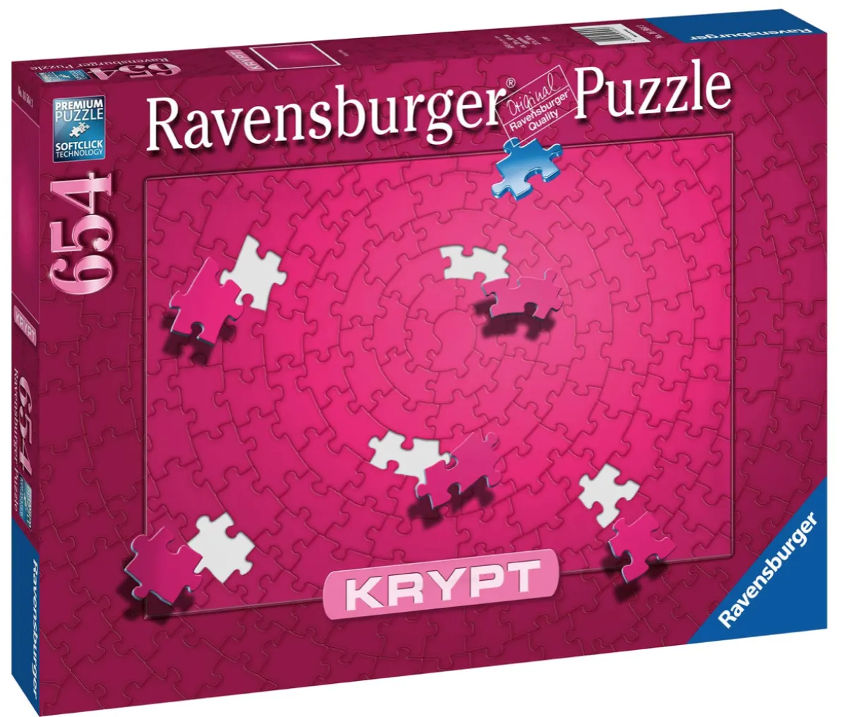 Ravensburger Speciale Vorm|Breinbrekers<Krypt - PINK - 654 stukjes