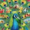 Ravensburger Fantasy|Dieren<Land van de pauw  - puzzel van 2000 stukjes
