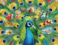 Ravensburger Fantasy|Dieren<Land van de pauw - puzzel van 2000 stukjes