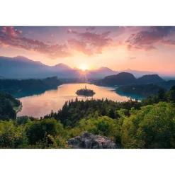 Ravensburger Kunst En Cultuur|Landschappen<Meer van Bled, Slovenië - puzzel van 3000 stukjes