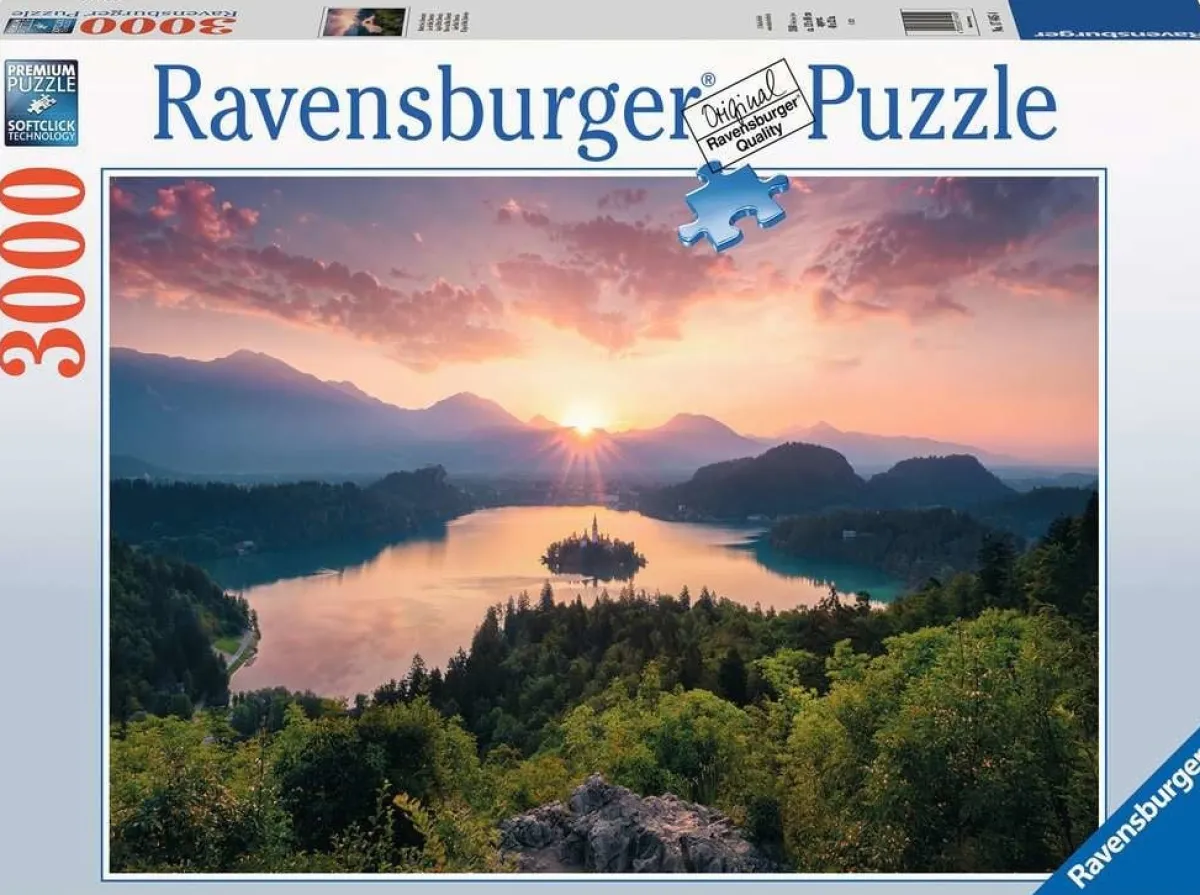 Ravensburger Kunst En Cultuur|Landschappen<Meer van Bled, Slovenië - puzzel van 3000 stukjes