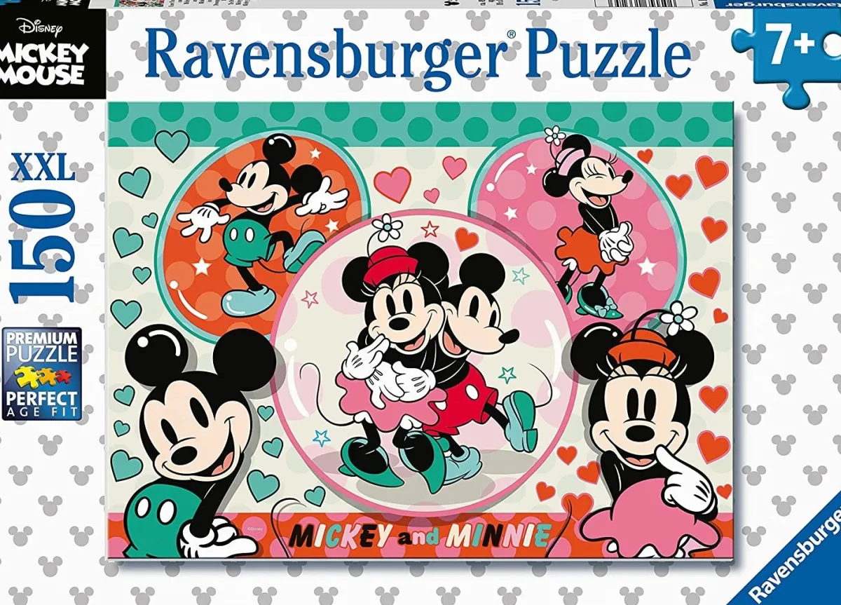 Kinderen Ravensburger Dieren|Legpuzzels<Mickey & Minnie, een droompaar - puzzel van 150 stukjes