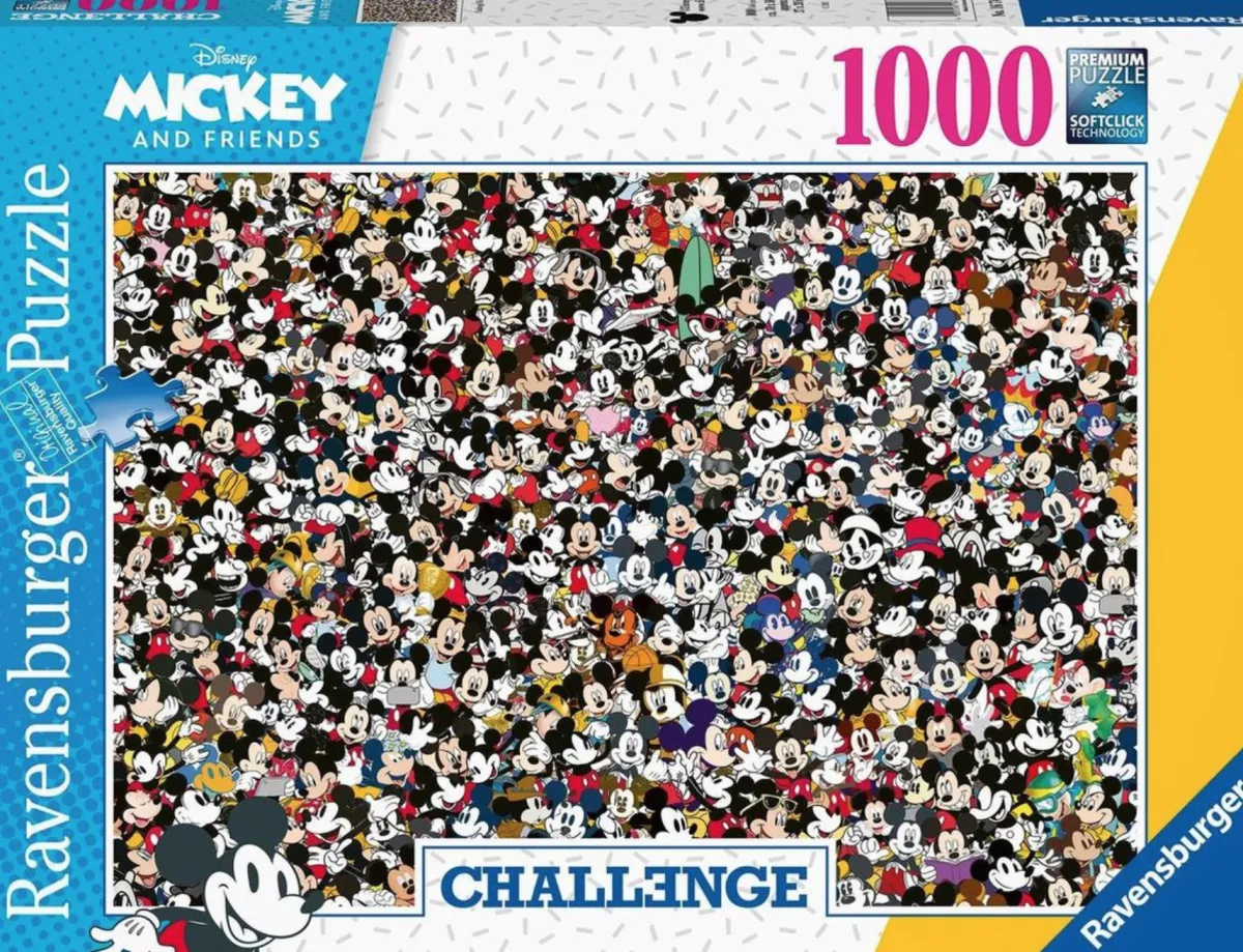 Ravensburger Disney, Pixar, Marvel|1000-1499<Mickey Mouse - Challenge - puzzel van 1000 stukjes