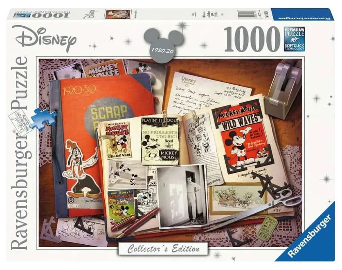 Ravensburger Disney, Pixar, Marvel|1000-1499<Mickey's Verjaardag 1920-1930 - Disney Collector's Edition - 1000 stukjes