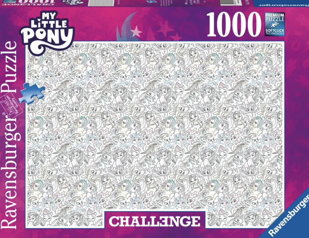 Ravensburger Disney, Pixar, Marvel|1000-1499<My Little Pony - Challenge - puzzel van 1000 stukjes