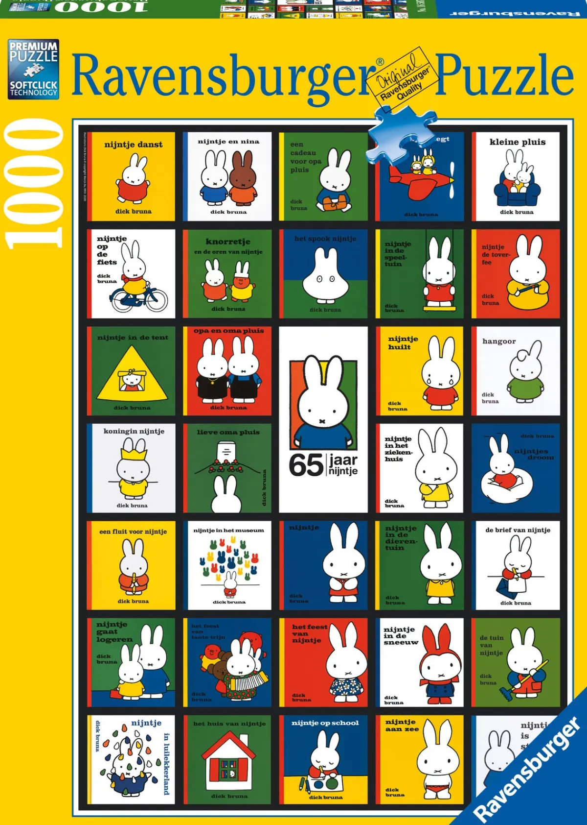 Ravensburger Disney, Pixar, Marvel|1000-1499<Nijntjes 65ste verjaardag - puzzel van 1000 stukjes