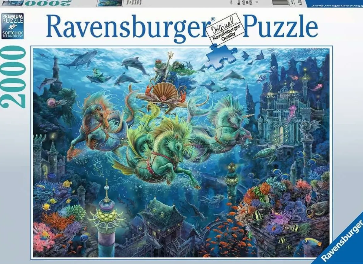 Ravensburger Fantasy|Tekening<Onderwater magie - puzzel van 2000 stukjes