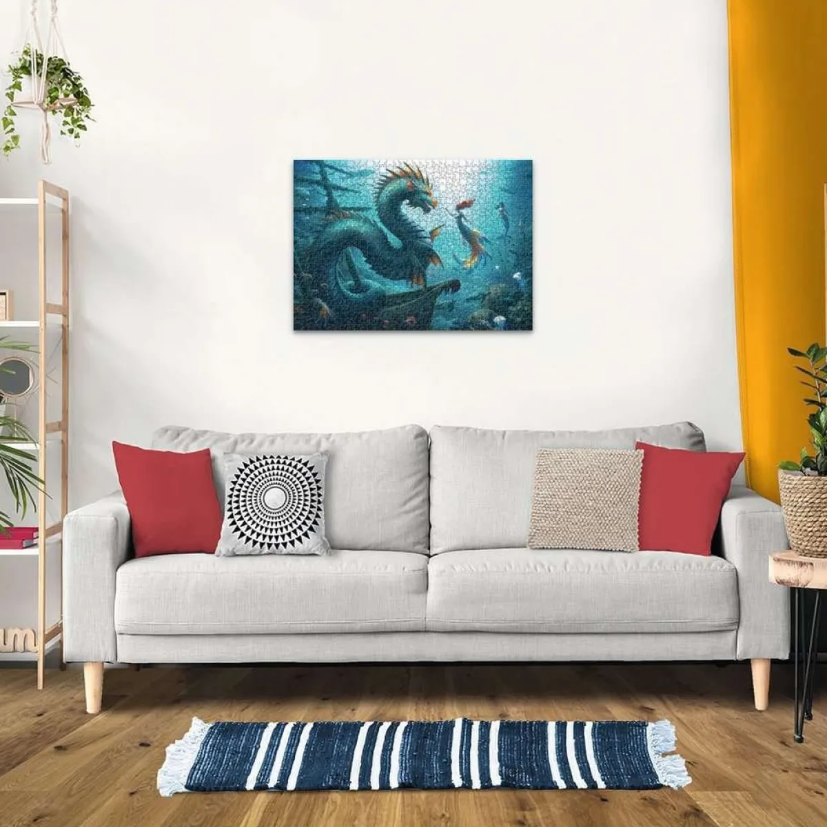 Ravensburger Fantasy|Dieren<Onderwaterfantasy: Draak, zeemeermin en schildpadden - puzzel van 1000 stukjes