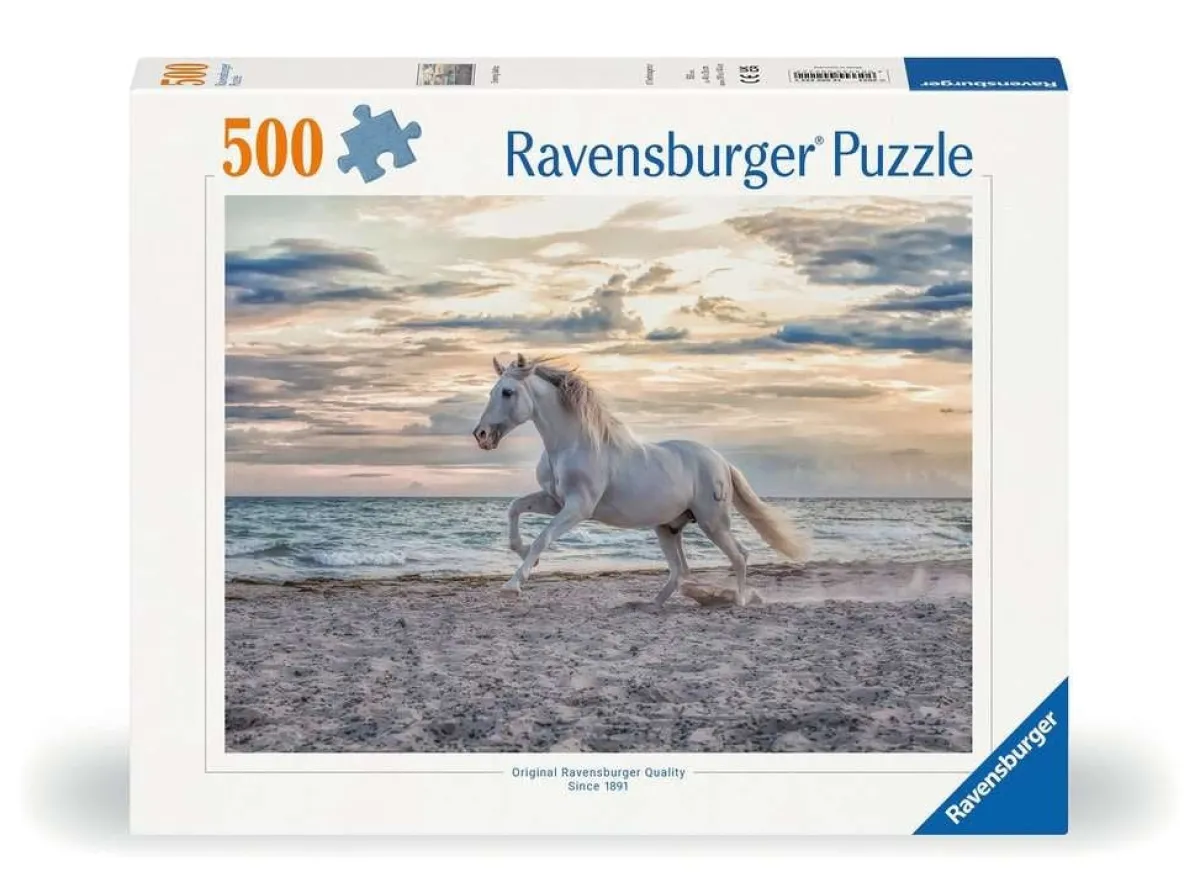 Kinderen Ravensburger Dieren|Legpuzzels<Paard op het strand - puzzel van 500 stukjes