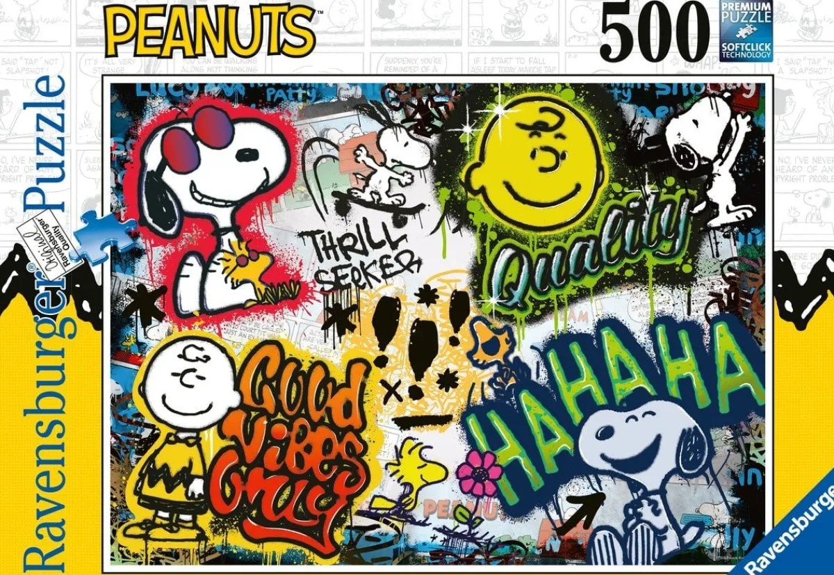 Kinderen Ravensburger Disney, Pixar, Marvel|Tekening<Peanuts Graffiti - puzzel van 500 stukjes