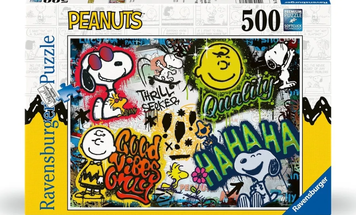Kinderen Ravensburger Disney, Pixar, Marvel|Tekening<Peanuts Graffiti - puzzel van 500 stukjes