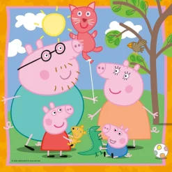 Kinderen Ravensburger Tekening|Legpuzzels<Peppa Pig - Familie en vriendjes - 3 puzzels van 49 stukjes