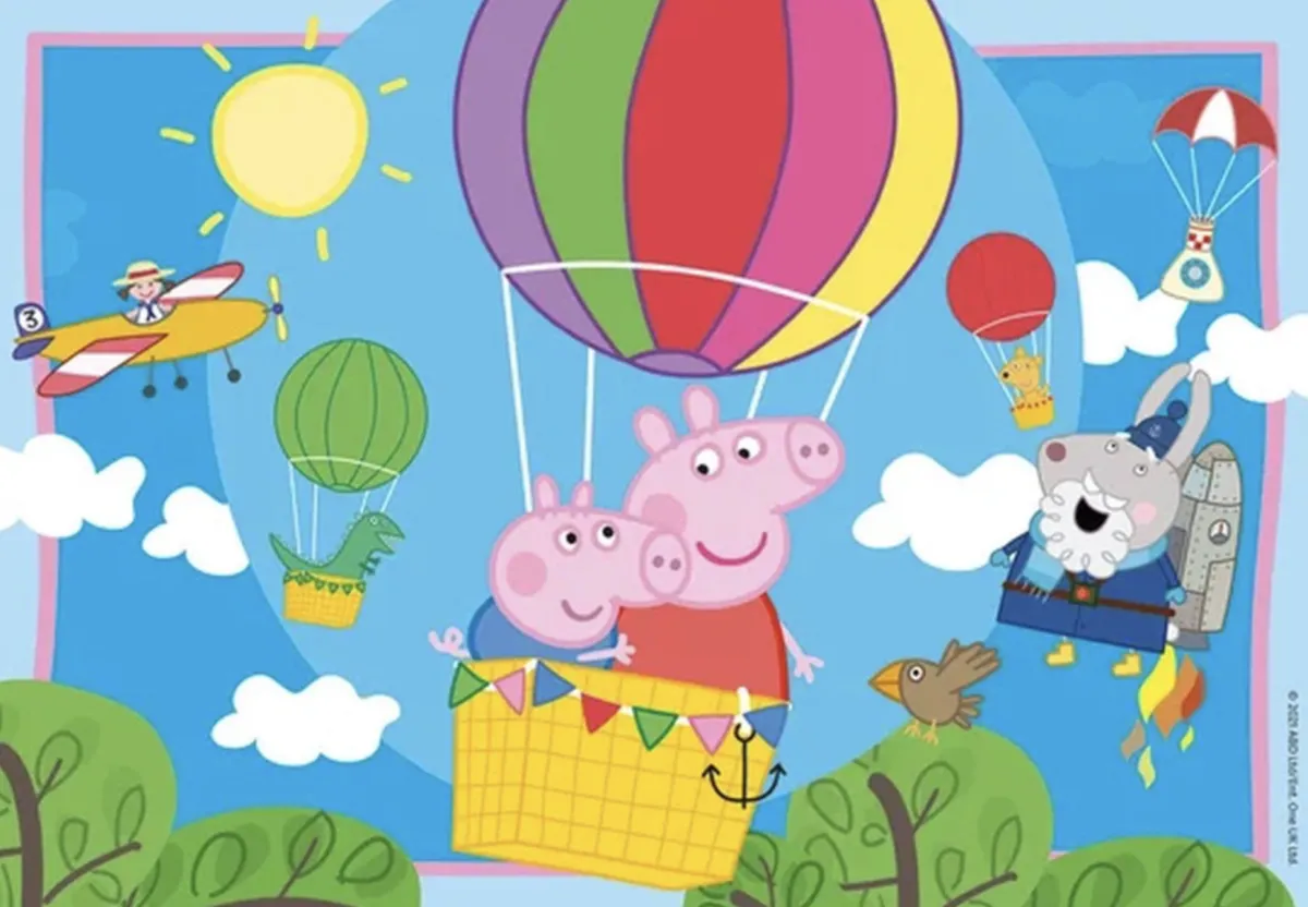 Kinderen Ravensburger Disney, Pixar, Marvel|Legpuzzels<Peppa Pig - Peppa's avontuur - 2 x 12 stukjes